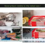 High Quality Preservation Serving Tray Food Organizer Keing Fresh Tray Kitchen Cover Plate Decorative Traray