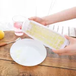 12/48/60Grid Ice Cube Mold with Spill-Resistant Removable Lid Ice Cube Trays Homemade RefrigoRETOR Home Storage Ice Box Containe