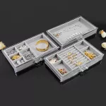 Velvet Cloth Drawer Jewelry Stray Earring Ring Box Commodity Display Trays Rings Necklace Bracelet Organizer Stand