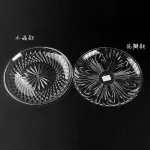 Multiple Sizes Round Transparent Acrylic Plate for Cake Delicate Lace Plate Dish Fruit for KTV Multifunction Home