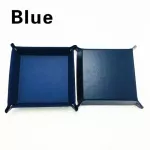 PU Leather Tray for Dice Table Games Foldable Storage Box Wallet Coin Folding Tray Desk Storage Boxs Decor 1PCS