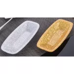 Silver Gold Plastic Small Towel Snack Dessert Try Hotel Restaurant Napkin Tissue Plate Dish Acrylic Dish Table Ware Saurcer