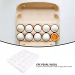 5pcs Pearl Wool Eggs Tray Wrapping EGG Holder QuakeProof Quail Eggs Box Without Paper Box Shock Pray Shock Proof Foam Egg Tay White