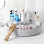 Multifunction Anti-SKID ROTATING STORAGE TRAY COSMETIC FOOD Storage Rack Organizer Cosmetic Non-Slip Kitchen Gadgets Container