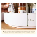Multifunction Anti-SKID ROTATING STORAGE TRAY COSMETIC FOOD Storage Rack Organizer Cosmetic Non-Slip Kitchen Gadgets Container