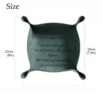 1PC Leather Tray Modern Leather Jewelry Plate Catchall Key Phone Coin Drinks Sundies Box Pu Leather Valet Tray Bedside Storage