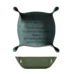 1PC Leather Tray Modern Leather Jewelry Plate Catchall Key Phone Coin Drinks Sundies Box Pu Leather Valet Tray Bedside Storage