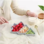 New Creative Tree Shaped Dried Fruits Plate Dry Fruit Boxes Lazy Snack Box Household Snack Plates