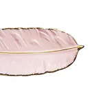 Ceramic Tray Leaf Shape Tableware Plate for Ring Cosmetic Party Decoration