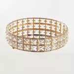 25cm Rhinestone Crystal Cosmetics Storage Home Dessert Holder Snack Candy Fruit Dish