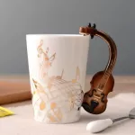 Music Clarinet Note Mug Ceramic Cup Coffee Tea Mug Musical Items Drinkware Mugs Great