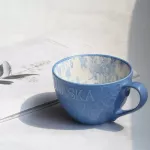 Creative Personality Breakfast Microwave Ceramic Cup Hand-Painted Cereal Drinking Water Milk Coffee Mug Mug Household Goods
