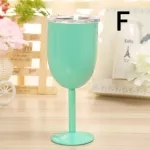 10oz Wine Glasses with LIDS 9 Colors Stemless Tumbler GOBLET COCKTAIL GLASTE BAR DRINKWARE BIRTHDAY PARTY Wine Cup