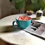 Ins Defect Retro Creative Nordic Embossed Personality Cemeter Creal Breakfast Milk Coffee Cup Kawaii Mug