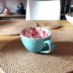 Ins Defect Retro Creative Nordic Embossed Personality Cemeter Creal Breakfast Milk Coffee Cup Kawaii Mug