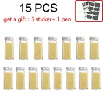 Kitchen Square Seasoning Jar Pepper Bottle Sticken Season Seasoning Jar Glass Jar Seasoning Box BarbeCue Seasoning Bottle Set