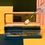 Four Grid Transparent Spice Jar Salt and Pepper Shakers Nordic Kitchen Seasoning Container SPICES Tableware Storage Box