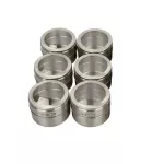 6PCS/Set Magnetic Spice Jars with Wall Mountment Box Magnetic Dustproof Visible Stainless Steel Spice Organizer Rack
