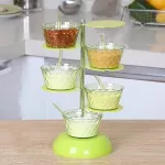 Vertical Seasoning Box Rotary Seasoning Box Creative Vertical Multi-Layer Seasoning Jars Home Seasoning Jar Kitchen Set