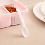 1set 4-Grid Polystyrene Seasoning Jar Storage Box Kitchen Spice Water Proof Powder Boxes Tools