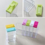 Transparent Spice Jar Set Salt Pepper Seasoning Bottle Colorful Lid Kitchen Cruet Storage Container