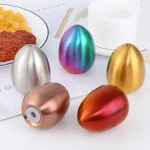 Egg Shaped Salt Spice Pepper Shaker Spice Container Stainless Steel Condiment Bottle Seasoning Organizer Kitchen Accessories