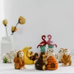 2PCS CURAMIC PEPPER SHAKER CREATER SALT SHAKER HAND-Painted Animal Ceramic Pepper Seasoning Bottle Decoration HP91103