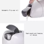 Oil Dispenser Glass Olive Bottle Pot Leakproof Sauce Vinegar Bottle Gravy Boat Oil Pourer Bottle for Cooking Kitchen Tools