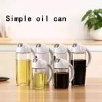 Oil Dispenser Glass Olive Bottle Pot Leakproof Sauce Vinegar Bottle Gravy Boat Oil Pourer Bottle for Cooking Kitchen Tools