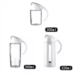 Oil Dispenser Glass Olive Bottle Pot Leakproof Sauce Vinegar Bottle Gravy Boat Oil Pourer Bottle for Cooking Kitchen Tools