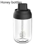 250ml Glass Pepper Cruet Bottle Household Spoon Cover Glass Moisture-Proof Transparent Condiment Jar Kitchen Accessories