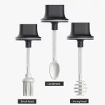 250ml Glass Pepper Cruet Bottle Household SPOON COVER GLASTURE-PROOF Transparent Condiment Jar Kitchen Accessories