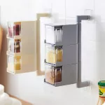 1PC Rotating Seasoning Storage Boxes Spice Jar Condiment Box Spices Storage Wall Hanging Kitchen Organizer Kitchen Accessories