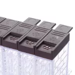 6PCS/Set Kitchen Transparent Seasoning Box Spice Jar Rack Salt and Pepper Sprayer Contains Kitchen Spice Storage Bottle