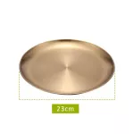 Stainless Steel Golden Plate Destern Food Plate Food Tray Opp Bags Need to Be Wrapped in Foam Three Sizes
