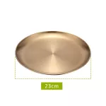 Stainless Steel Golden Plate Destern Food Plate Food Tray Opp Bags Need to Be Wrapped in Foam Three Sizes