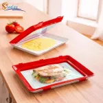 Eco Food Preservation Tray Creative Food Preservation Stackable Magic Elastic Food Fresh Tray Reusable Food Storage Container