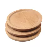Innovative Wooden Platter Tray Round Square Small Plate Wood Baking Tools