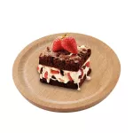 Innovative Wooden Platter Tray Round Square Small Plate Wood Baking Tools