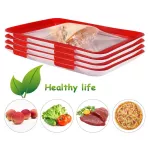 Eco Food Preservation Tray Creative Food Preservation Stackable Magic Elastic Food Fresh Tray Reusable Food Storage Container