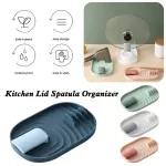 Nordic Pan Cover Storage Rack Foldable Wall-Mounted Pot Lid Cooking SPOON HOLDER DRAIN TRAY HOME Organizer Kitchen Accessories
