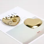 Love Heart Shaped Stainless Steel Organizer Ring Earrings Necklace Jewelry Storage Display Tray Home Decoration Accessories