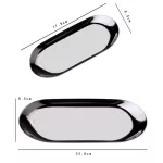 Stainless Steel Steel Serving Tays Bathroom Sink Vanity Trays Soap Dish Dish Dishive Trays Cosmetics Jewelry Organizer