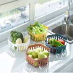 Fruit Basket Container Bowl Metal Wire Basket Kitchen Drain Rack Fruit Vegetable Storage Holder Snack Tray Bowl Table Storage
