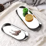 Kitchen Stainless Steel Storage SPACE SPACE SPACER JEWELRY DISPLY DISPL PLATEIL OVAL GOLD MULTIFUNCTIONAL TAY