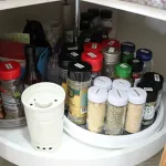 NON-SLIP ROTATINING STORAGE TRAY FRUIT SNACK DRIED STORAGE PLATIFUNIFUNCTICL PLASTIC DESK Organizer for Kitchen Bathroom