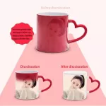 Printing Photo Ceramic Magic Custom Cup Couple Birthday Coffee Mug Diy Custom Personalized Color Creative Changing Mugs
