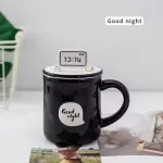 Oussirro Creative Ins Animals Cartoon Mugs Ceramic Cute Couple Cup Coffee Milk Cup Office Cup Lid Spoon