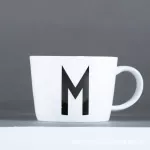 Alphabet Mug New Creative Ceramic Milk Breakfast Cup Couple Coffee Cup