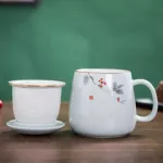 Ceramics Mug Large Cute Stiring Tea Cartoon Print Porcelain Personalized Cup 1 Piece Cartoon Interting Large Mugs KK60MK
